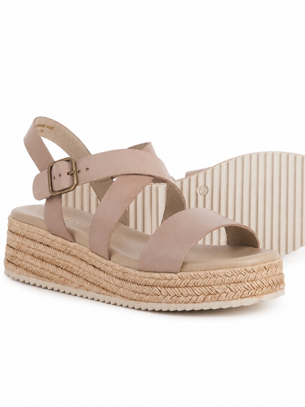 🎉LAST‎ PIECE🎉BERTUCHI Made in Spain Quarter Strap Wedge Sandals - Leather